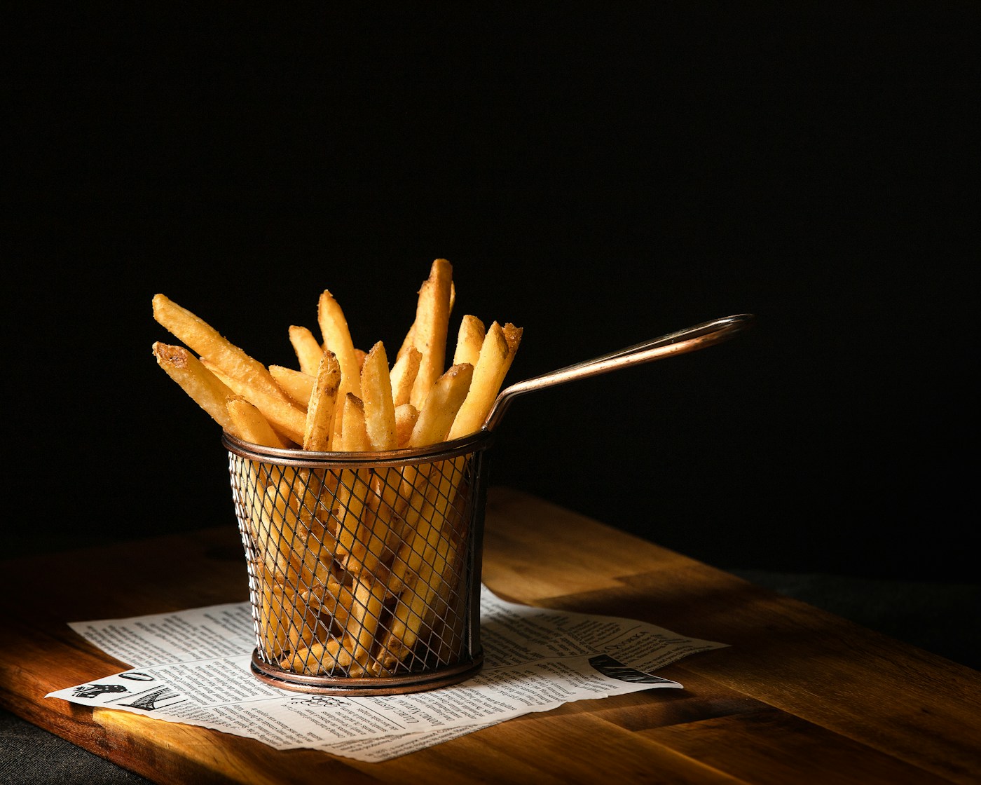 Sfeerbeeld van goudgele frieten